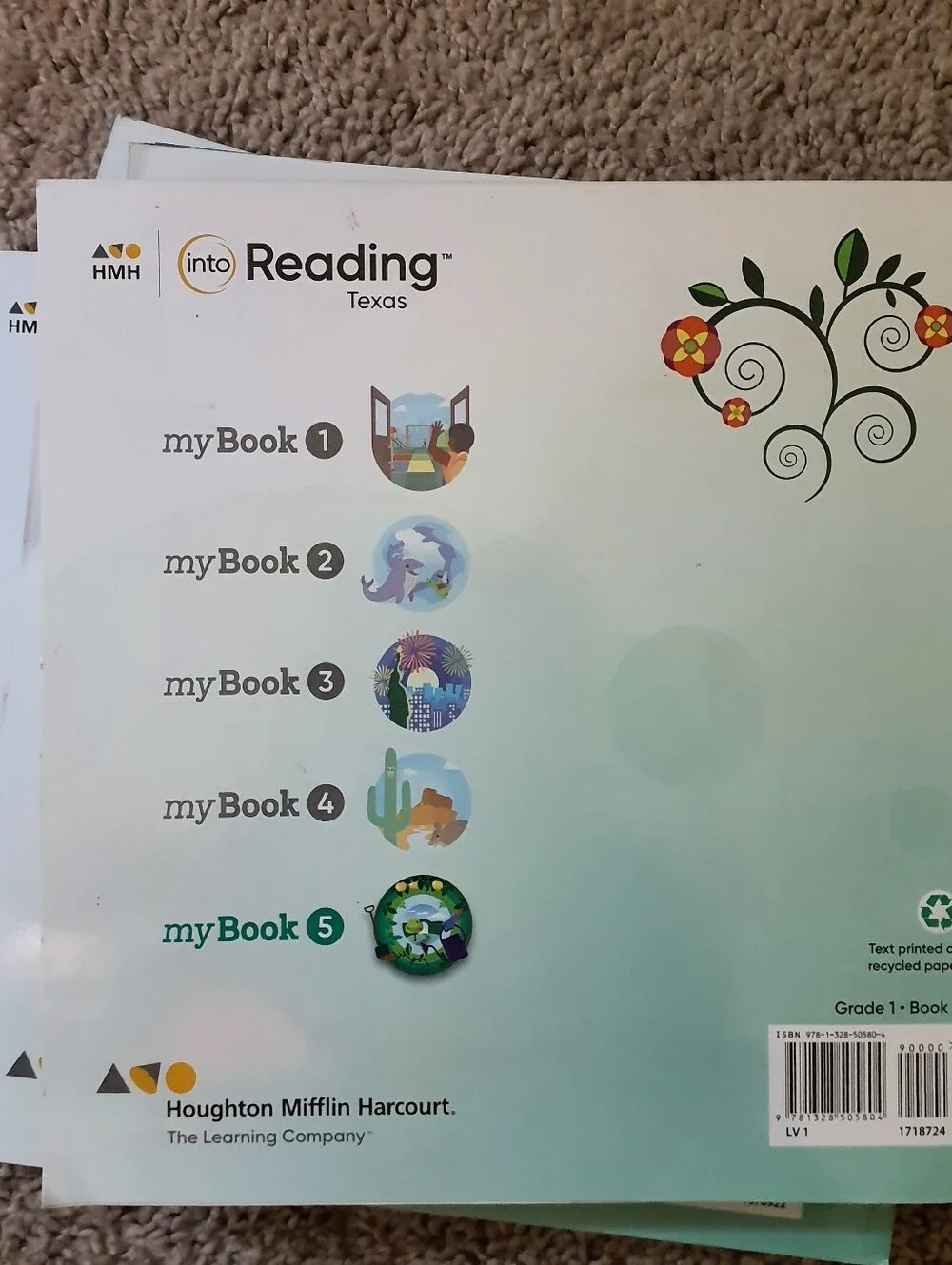Into Reading Texas MyBook Lot Of 5 Books Grade 1 HMH